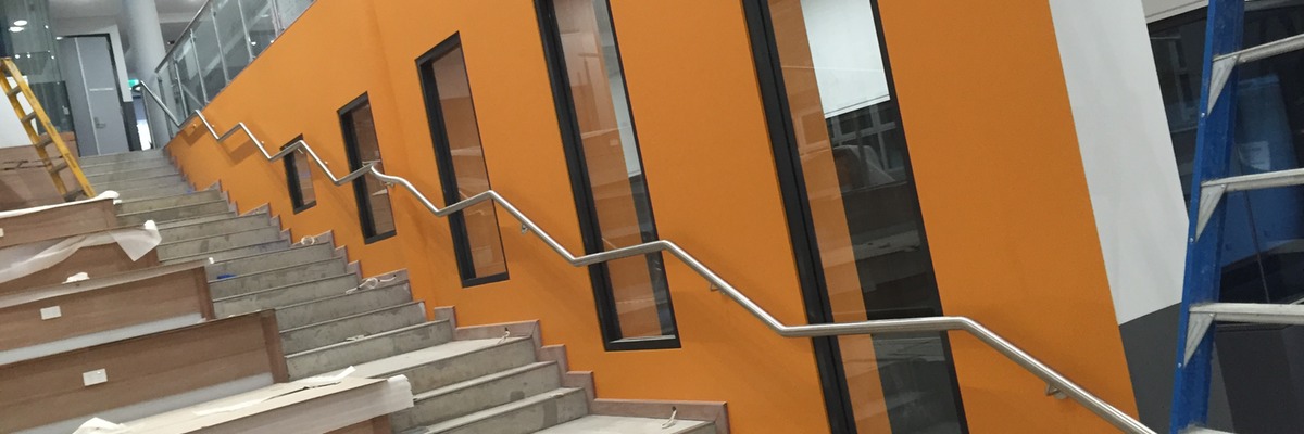 Theatre Steps Stainless Handrail