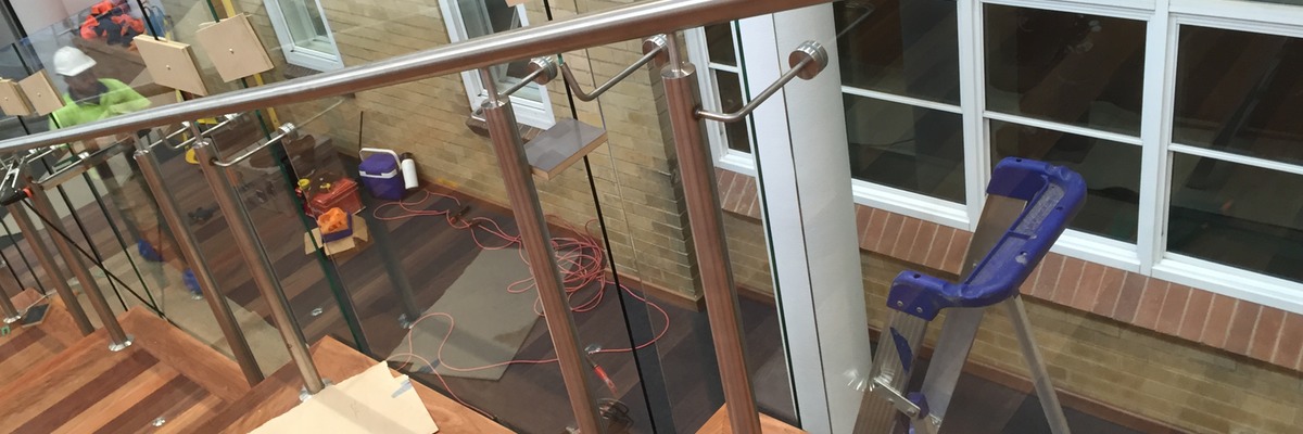 Theatre Step Glass Balustrade